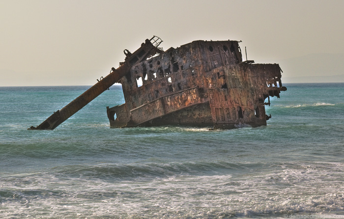 Three Stars cargo ship wreck Akrotiri, Cyprus - pic2