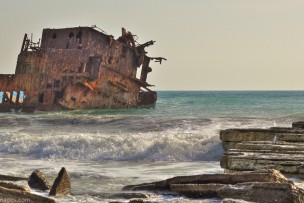 The wreck of the Three Stars cargo ship – Akrotiri Peninsula coast