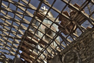 Inside the abandoned church of Agios Nikolaos