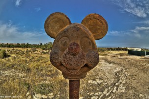Junkyard Mickey is watching you!