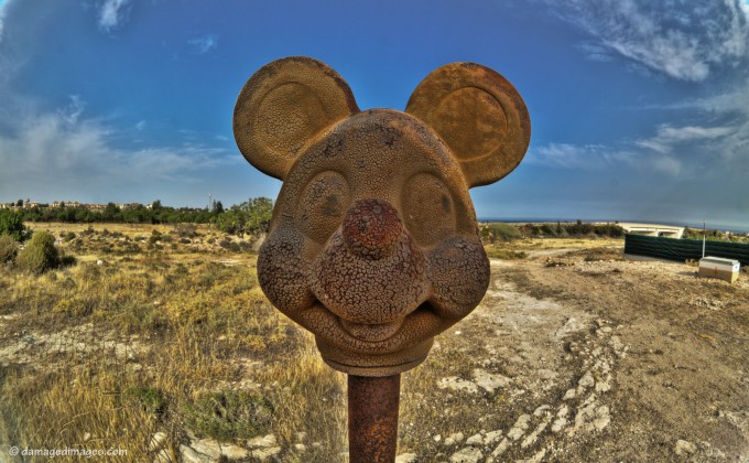 Junkyard Mickey is watching you!