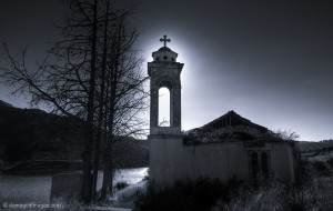 Abandoned church steeple